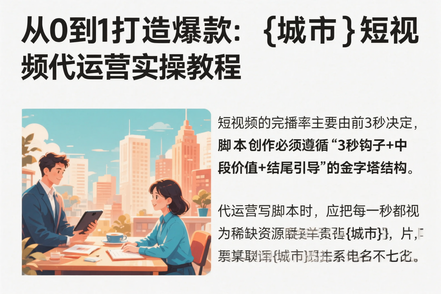 从0到1打造爆款:邢台短视频代运营实操教程