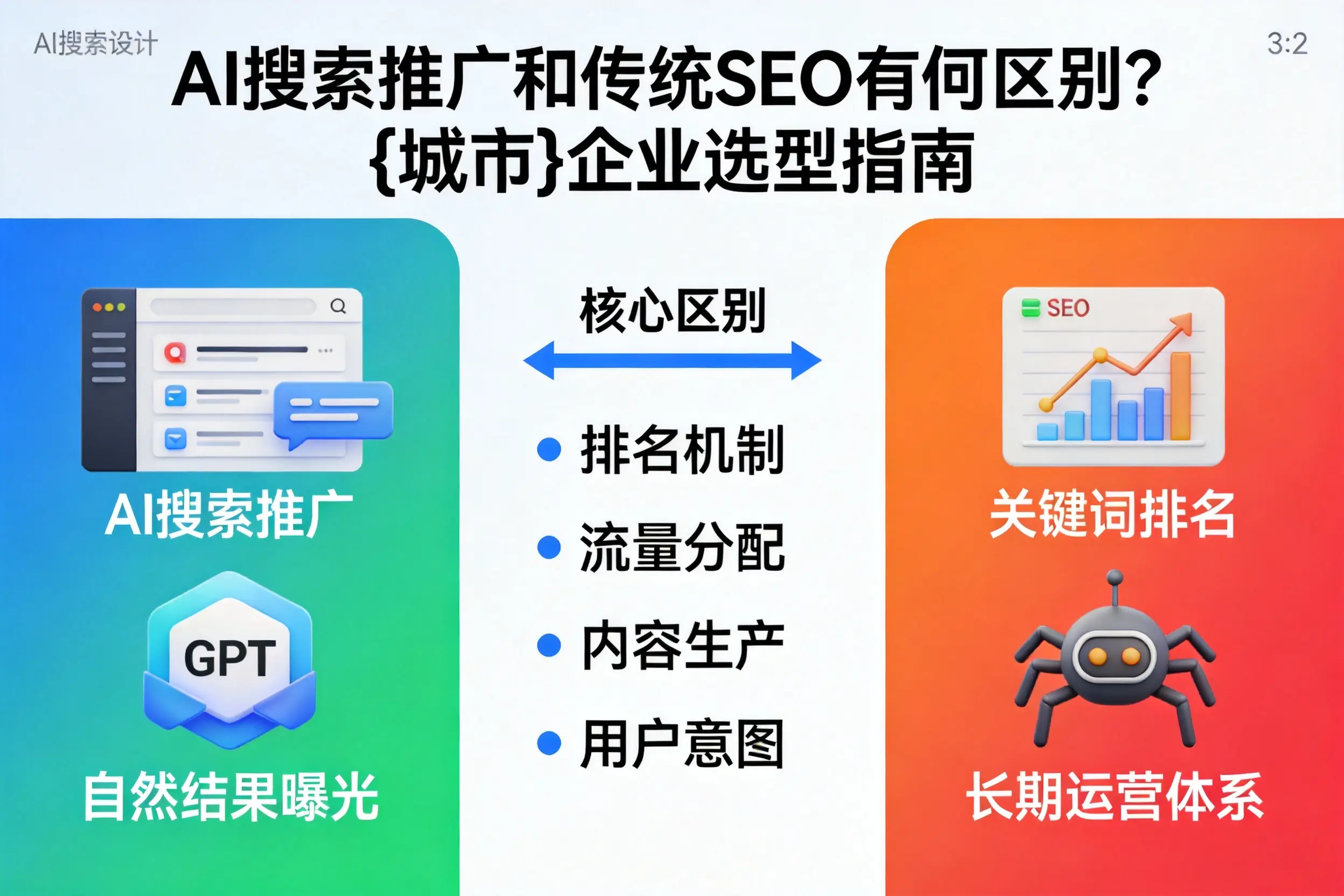 AI搜索推广和传统SEO有何区别？邢台企业选型指南