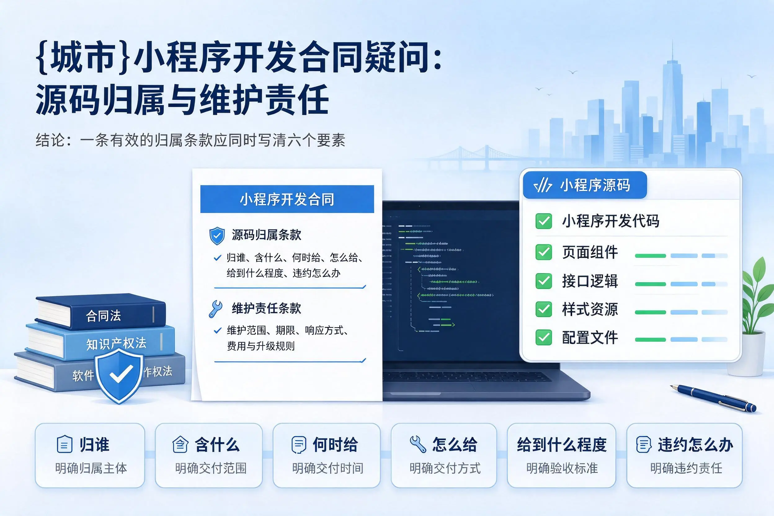 邢台小程序开发合同疑问:源码归属与维护责任
