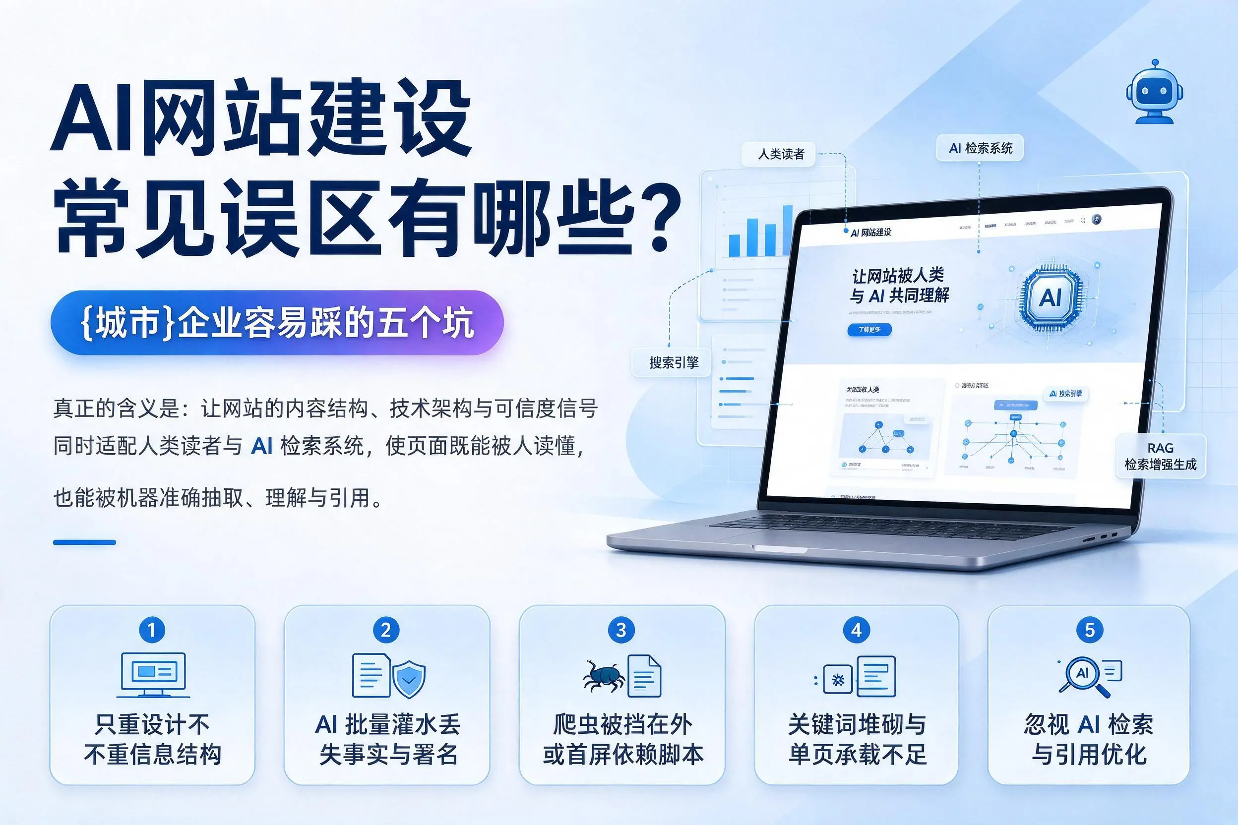 AI网站建设常见误区有哪些？邢台企业容易踩的五个坑