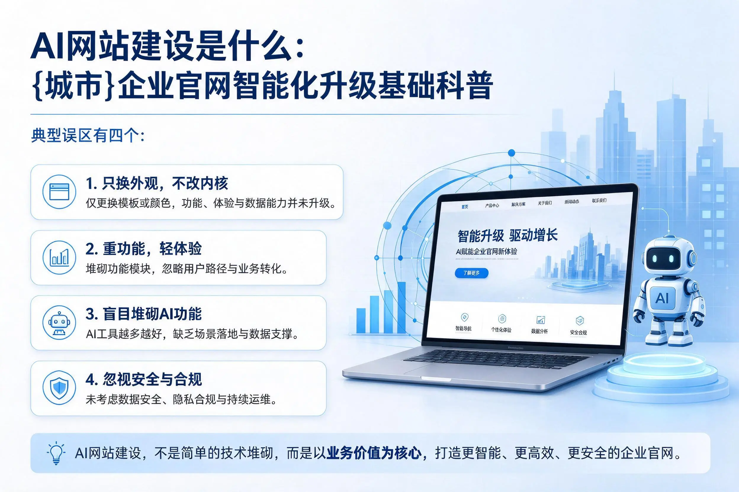 AI网站建设是什么：邢台企业官网智能化升级基础科普