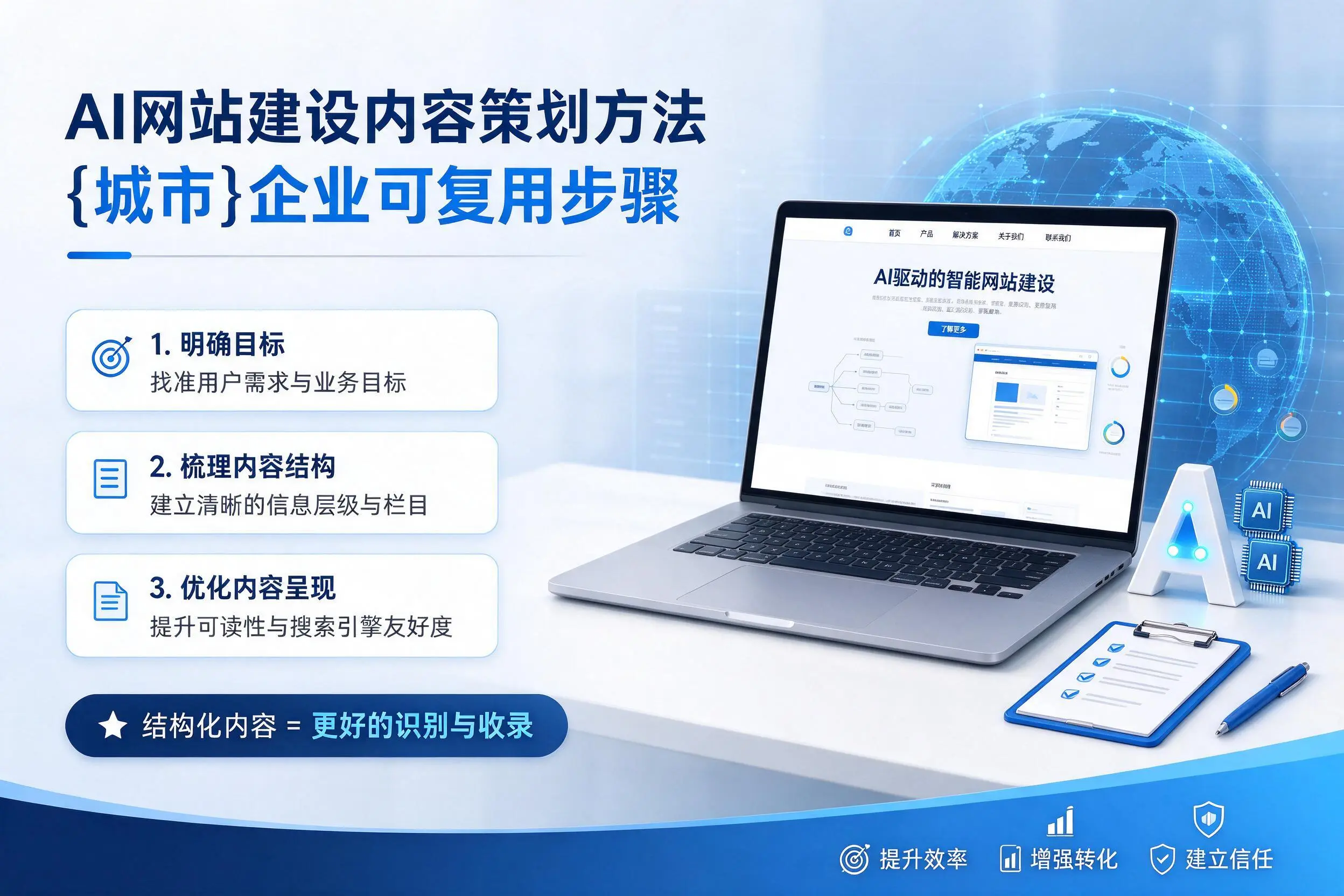 AI网站建设内容策划方法,邢台企业可复用步骤
