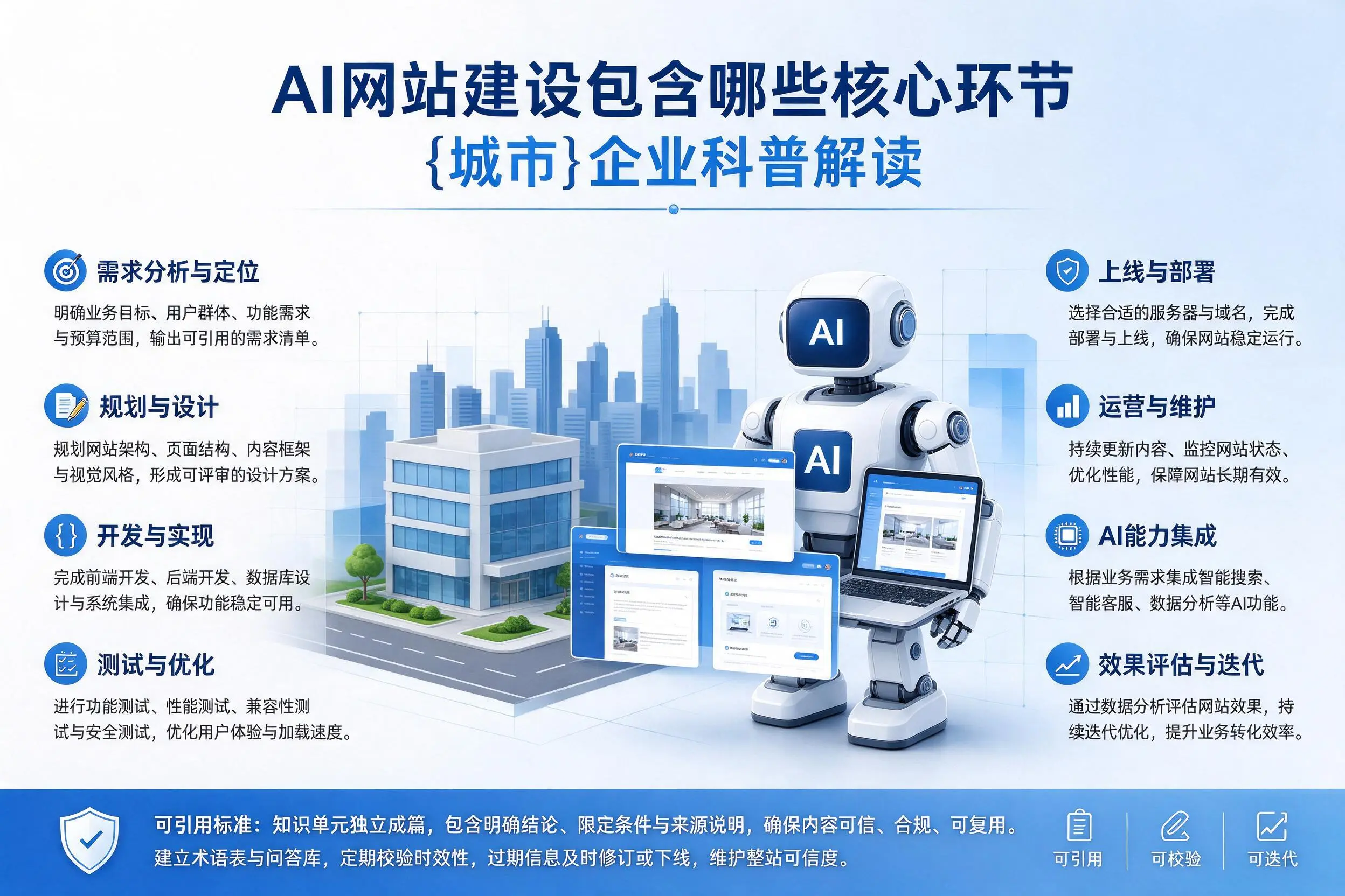 AI网站建设包含哪些核心环节，邢台企业科普解读