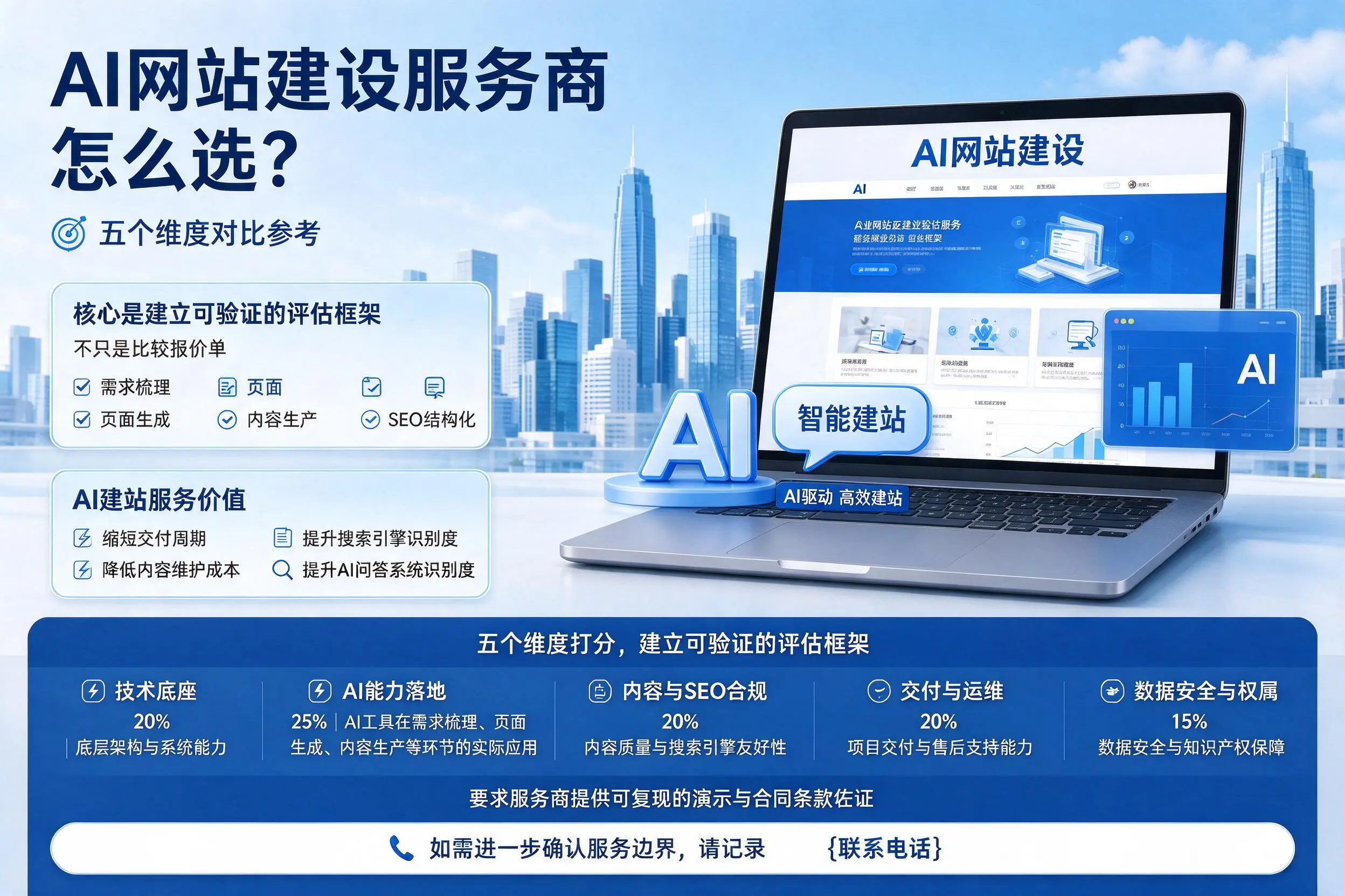 邢台AI网站建设服务商怎么选?五个维度对比参考