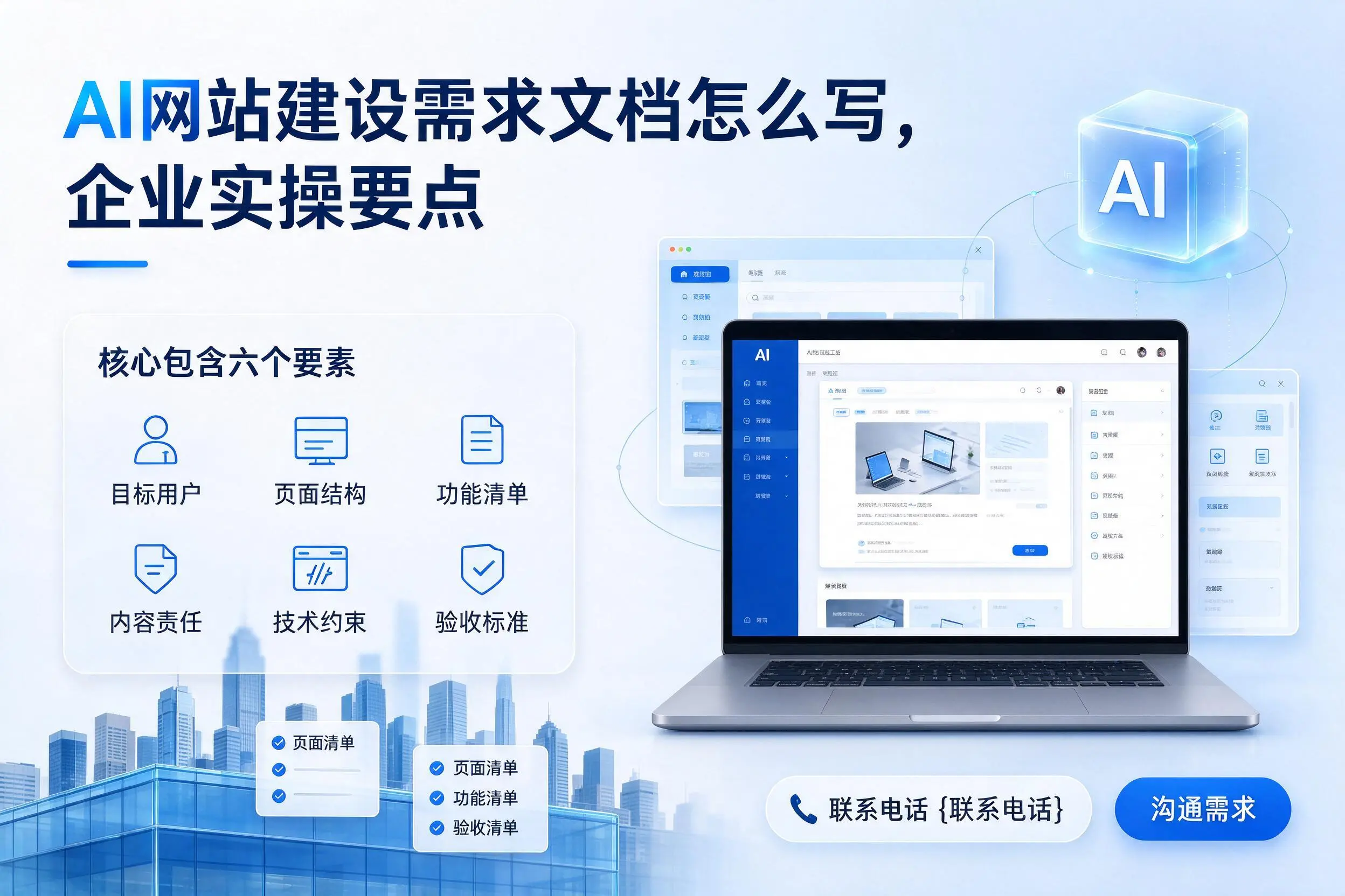 AI网站建设需求文档怎么写,邢台企业实操要点